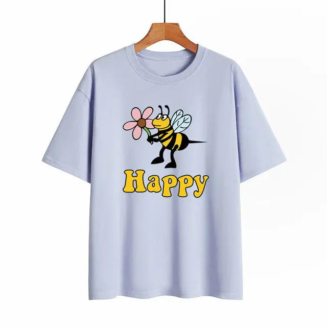 Premium soft Bee Happy T-Shirt