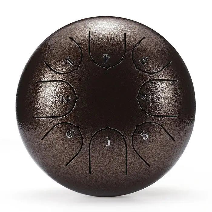 Steel Chakra Tongue Drum - 6 Inch 8 Notes G Tune