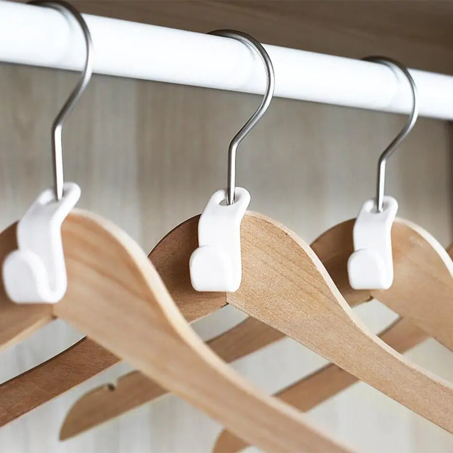 4/6/10Pcs Antislip Clothes Hanger Closet Organizer Storage Rack Holder Connection Hook home Wardrobe Space Save Clothes Hanger