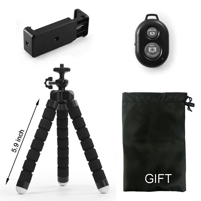 Flexible Gorillapod Octopus small Tripod For Phone Camera recordings.