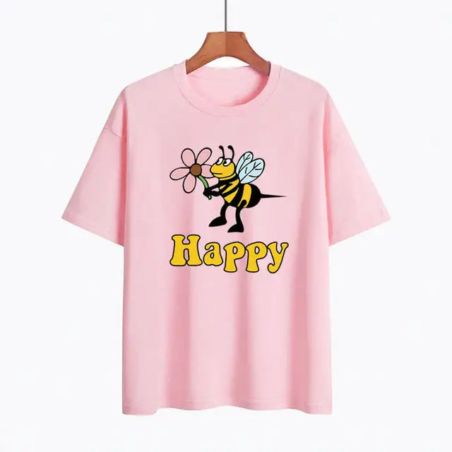 Premium soft Bee Happy T-Shirt