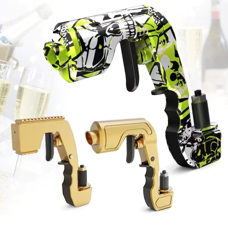 Stylish Beer Party Gun Champagne Spray Gun - Champagne Gun, 4th Generation Champagne Gun Shooter Beer Spray Gun Adjustable Sparkling Alcohol Gun for Party Club Bar Festival Birthday Wedding Christmas, Alcohol Dispenser.