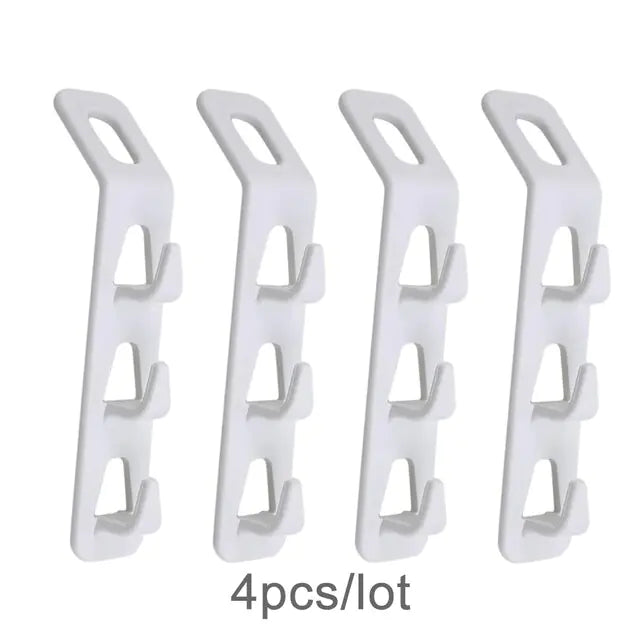 4/6/10Pcs Antislip Clothes Hanger Closet Organizer Storage Rack Holder Connection Hook home Wardrobe Space Save Clothes Hanger