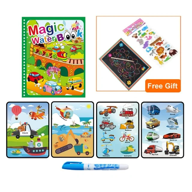 Magic Water Drawing Coloring Book