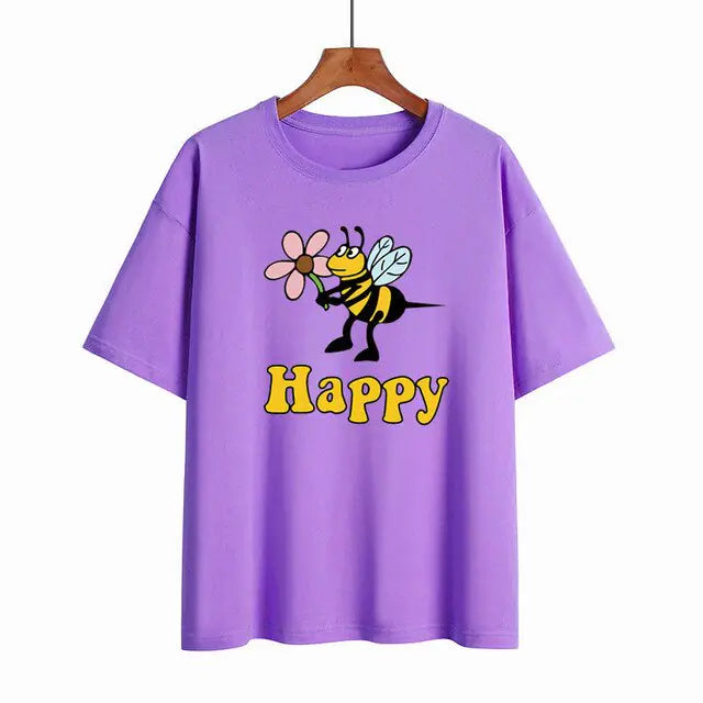 Premium soft Bee Happy T-Shirt