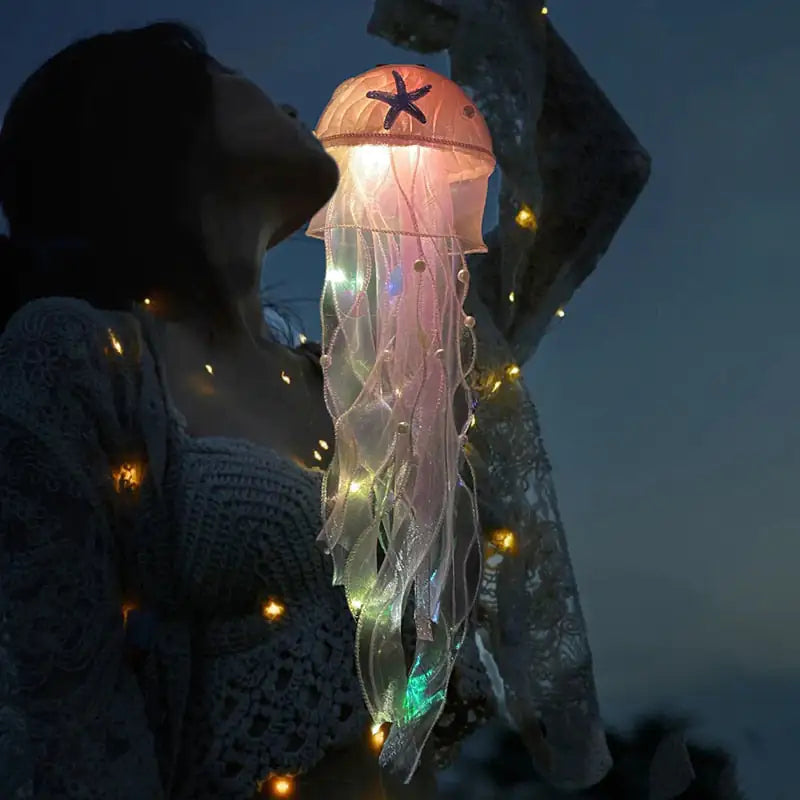 Jellyfish Lamp, Jellyfish Tank Table Lamp , Night Light Table Lamp Gift for Kids, for Home, Office ,Birthday Decoration