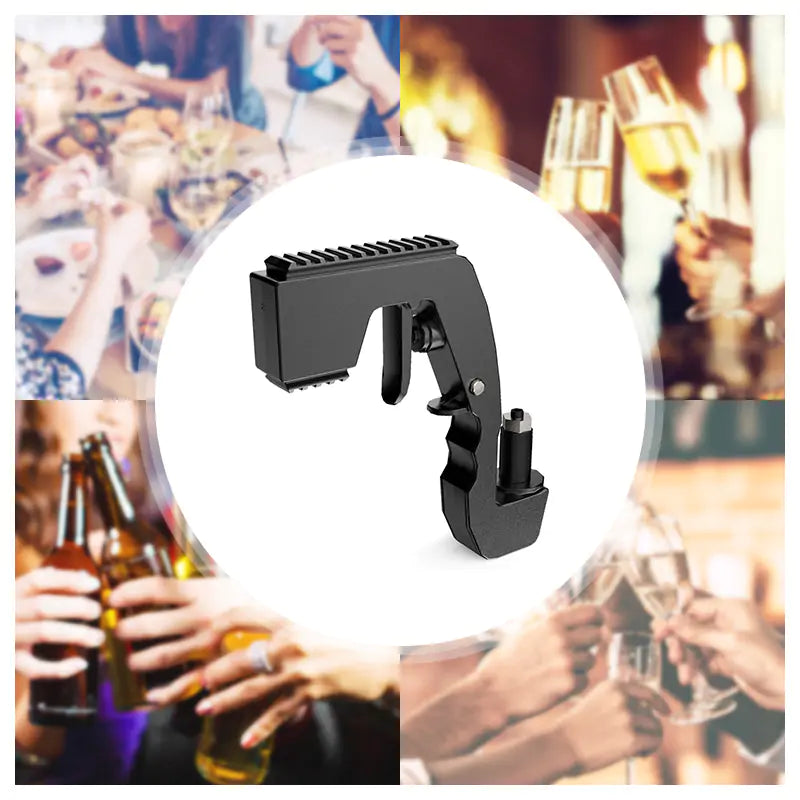 Simple Champagne Gun,3rd Generation Champagne Gun Shooter Beer Spray Gun Adjustable Sparkling Alcohol Gun for Party Club Bar Festival Birthday Wedding Christmas, Alcohol Dispenser.