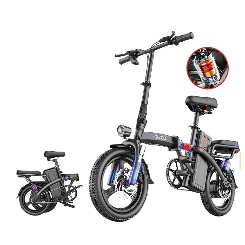 G force Folding Electric Bicycle Lithium Battery Scooter Electric Bike for Adults and Teens