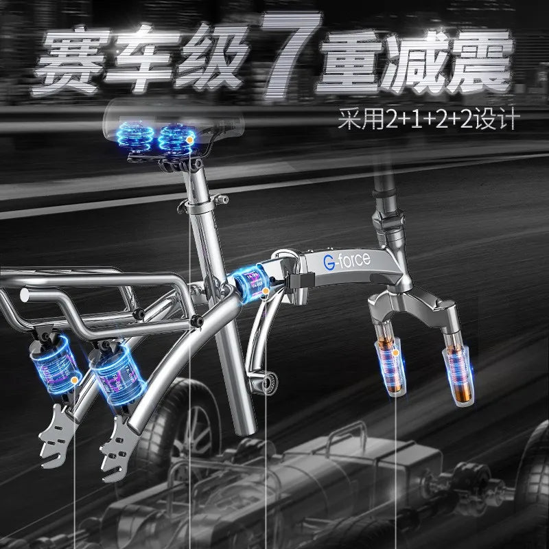 G force Folding Electric Bicycle Lithium Battery Scooter Electric Bike for Adults and Teens