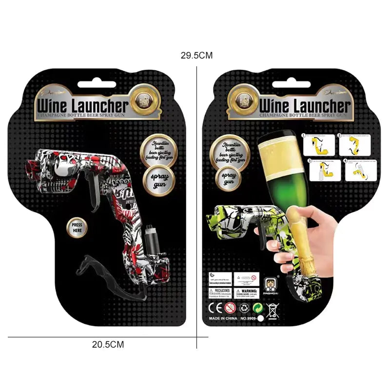 Stylish Beer Party Gun Champagne Spray Gun - Champagne Gun, 4th Generation Champagne Gun Shooter Beer Spray Gun Adjustable Sparkling Alcohol Gun for Party Club Bar Festival Birthday Wedding Christmas, Alcohol Dispenser.