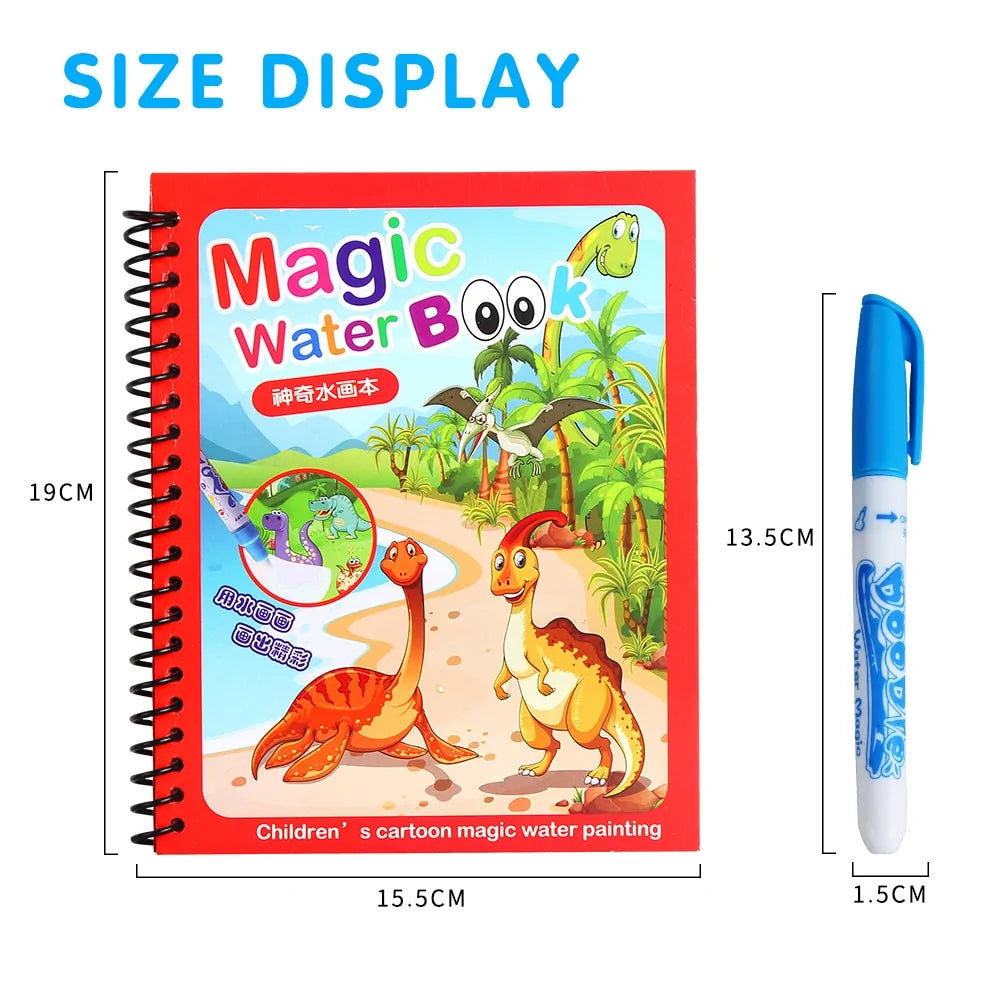 Magic Water Drawing Coloring Book