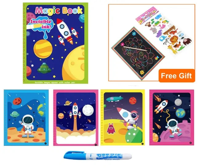 Magic Water Drawing Coloring Book