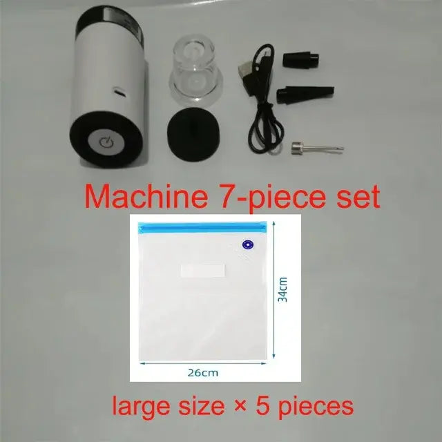 2024 Portable Handheld Food Vacuum Sealer Kit