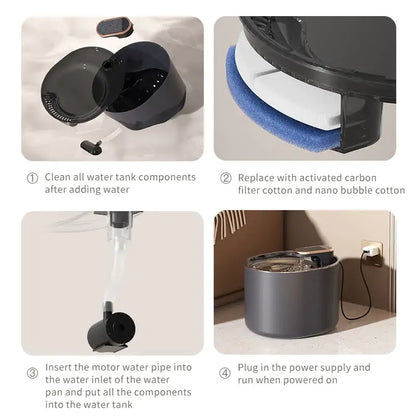 Automatic Pet Water Dispenser/Fountain. Self-Contained