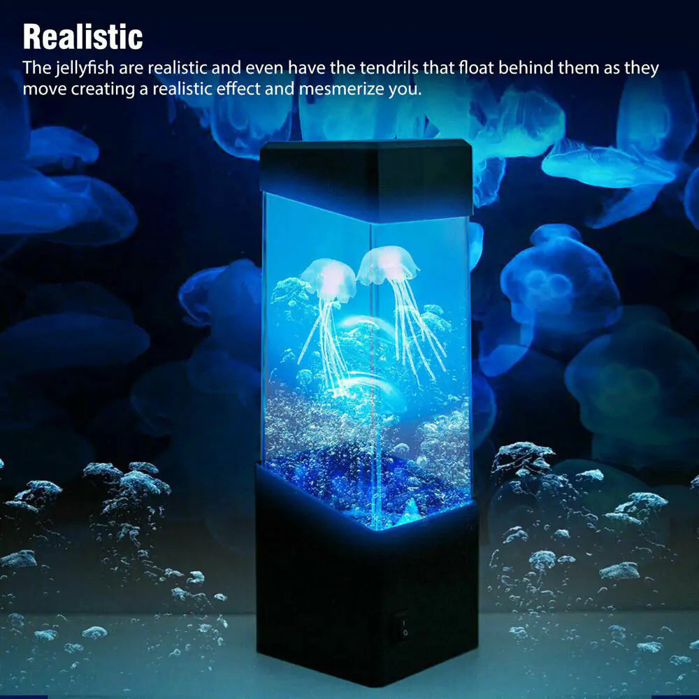 Best Jellyfish Aquarium Lamp- Jellyfish Lamp, LED Jellyfish Tank Table Lamp with 7 Color Changing,Night Light , Table Lamp,  Gift for Kids, for Home ,Office,  Birthday Decoration and more.