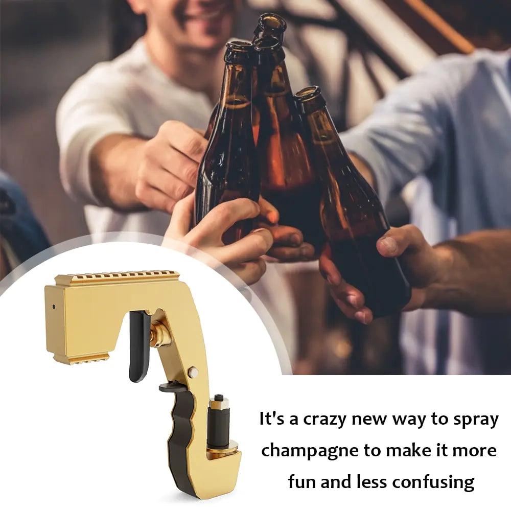 Stylish Beer Party Gun Champagne Spray Gun - Champagne Gun, 4th  Generation Champagne Gun Shooter Beer Spray Gun Adjustable Sparkling Alcohol Gun for Party Club Bar Festival Birthday Wedding Christmas, Alcohol Dispenser.