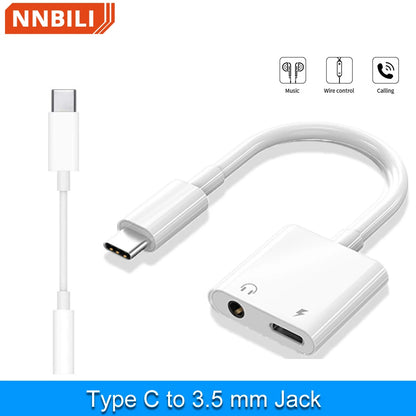 Type C to 3.5 MM Jack AUX Adapter USB-C 3 5 Digital Audio Cable Earphone Headphone OTG High Decoding Rate Connector For Samsung