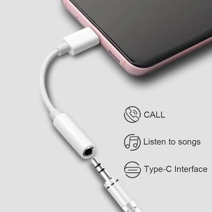 Type C to 3.5 MM Jack AUX Adapter USB-C 3 5 Digital Audio Cable Earphone Headphone OTG High Decoding Rate Connector For Samsung