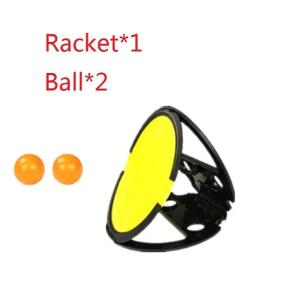 Racket Ball Throw And Catch - Toss and Catch Game, Bright Color Children Catch and Throw Hand Ball Game Ergonomic Design Ball Game Activity Sport Toy for Family Kids