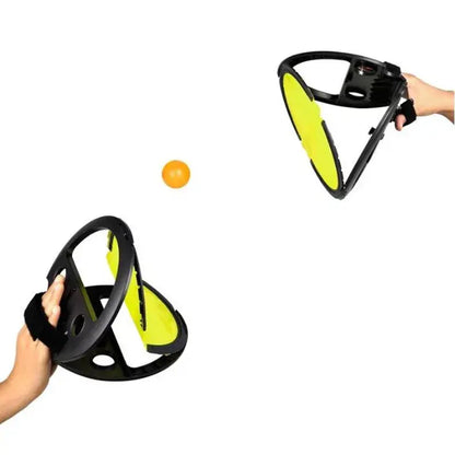 Racket Ball Throw And Catch - Toss and Catch Game, Bright Color Children Catch and Throw Hand Ball Game Ergonomic Design Ball Game Activity Sport Toy for Family Kids