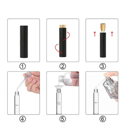 Portable Mini Refillable Perfume Atomizer Bottle . 10ml Perfume Refill Bottle Portable Mini Perfume Glass Bottle for Men & Women