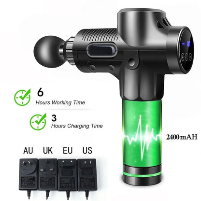 Massage Gun Deep Tissue Handheld Electric Muscle Massager Body Massagers Massage Device Muscle Massage Gun Massager Gun for Athletes Shoulder Leg Back Pain Relief & Relax USB C Super Charging Speed , Gifts for Him